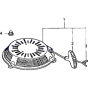 Recoil Starter for Honda HRB425-CQX