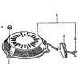 Recoil Starter for Honda HRD536C3