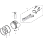 Piston & Connecting Rod for Honda