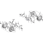 Wheel Front Assembly Honda HRH536