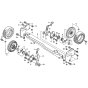 Rear Wheel for Honda HRH536K1