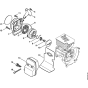 Rewind Starter & Muffler for HT73