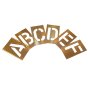 Interlocking Brass Stencils 25mm A - Z Letter Set