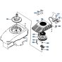 Recoil Starter Assembly for Kubota W5019-PC Mower
