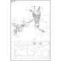 Cylinder, Piston & Muffler Assembly