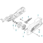 Clutch Assembly for Husqvarna K970 III
