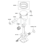 Piston & Crankshaft for KBL26A