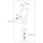 Hanger for Kawasaki KBL26A