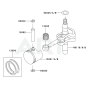 Piston & Crankshaft for KHS1100B