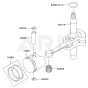 Piston & Crankshaft for KHS750A