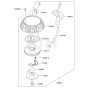 Starter for Kawasaki KHS750BC