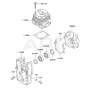 Cylinder/Crankcase for KRB400B