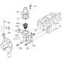 Water Flange Assembly for Kubota D1005-E4B Engine