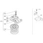 Fuel Filter Assembly for Kubota D1105-E2-BG Engine