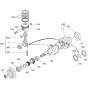 Crankshaft, Piston Assembly for Kubota D1703-M-DI-E4B Engine