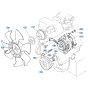 Pulley Assembly for Kubota D1703-M-E3B Engine