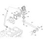 EGR Valve Assembly for Kubota D1803-CR-T-E5 Engine