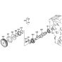 Fuel Camshaft Assembly for Kubota D722-BBS Engine