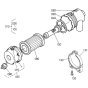Air Cleaner Assembly for Kubota D782-EB Engine
