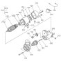 Starter Assembly for Kubota V1505-E3B Engine
