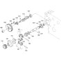 Fuel Camshaft Assembly for Kubota V1505-E3B Engine