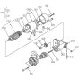 Starter Assembly for Kubota V1505-T-B Engine