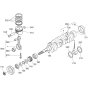 Crankshaft, Piston Assembly for Kubota V2403-M-E3B Engine