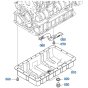 Oil Pan Assembly for Kubota V2607-CR-T-E5 Engine