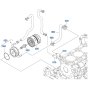Oil Cooler Assembly for Kubota V2607-CR-T-E5 Engine
