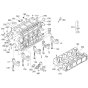 Crankcase Assembly for Kubota V3300-T-E2B Engine