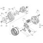 Alternator Assembly for Kubota V3300-T-E2B Engine