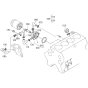 Oil Cooler Assembly for Kubota V3300-T-E2B Engine