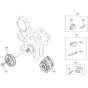 Pulley Assembly for Kubota V3300DI-E2B Engine