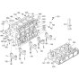 Crankcase Assembly for Kubota V3600-E3B Engine
