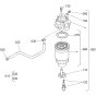Fuel Filter Assembly for Kubota V3600-T-E3CB Engine