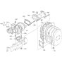 Turbocharger Assembly for Kubota V3800-CR-TI-E4B Engine