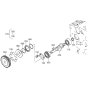 Fuel Camshaft Assembly for Kubota Z482-E2B Engine