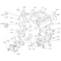 Crankcase Assembly for Kubota Z482-EB Engine