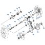 Gear Assembly for Kubota AT55 Tiller