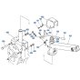 Handle Frame Assembly for Kubota AT55 Tiller