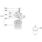 Fuel Filter Assembly for Kubota D902-E2B Engine