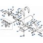 Muffler Assembly for Kubota KH101 Mini Excavator