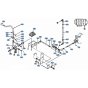 Control Lever (L/H) Assembly for Kubota KH101 Mini Excavator