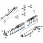 Arm Cylinder Assembly for Kubota KH101 Mini Excavator