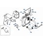 Water Pipe Assembly for Kubota KH101 Mini Excavator