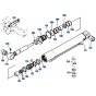 Swing Cylinder Assembly for Kubota KH151 Mini Excavator