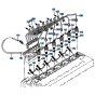 Glow Plug Nozzle Holder Assembly for Kubota KH191 Mini Excavator