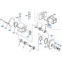 Gear Pump Assembly -1 for Kubota KH191 Mini Excavator