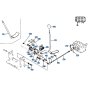 Control Lever (L/H) Assembly for Kubota KH191 Mini Excavator