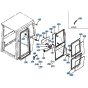 Door Assembly for Kubota KH191 Mini Excavator